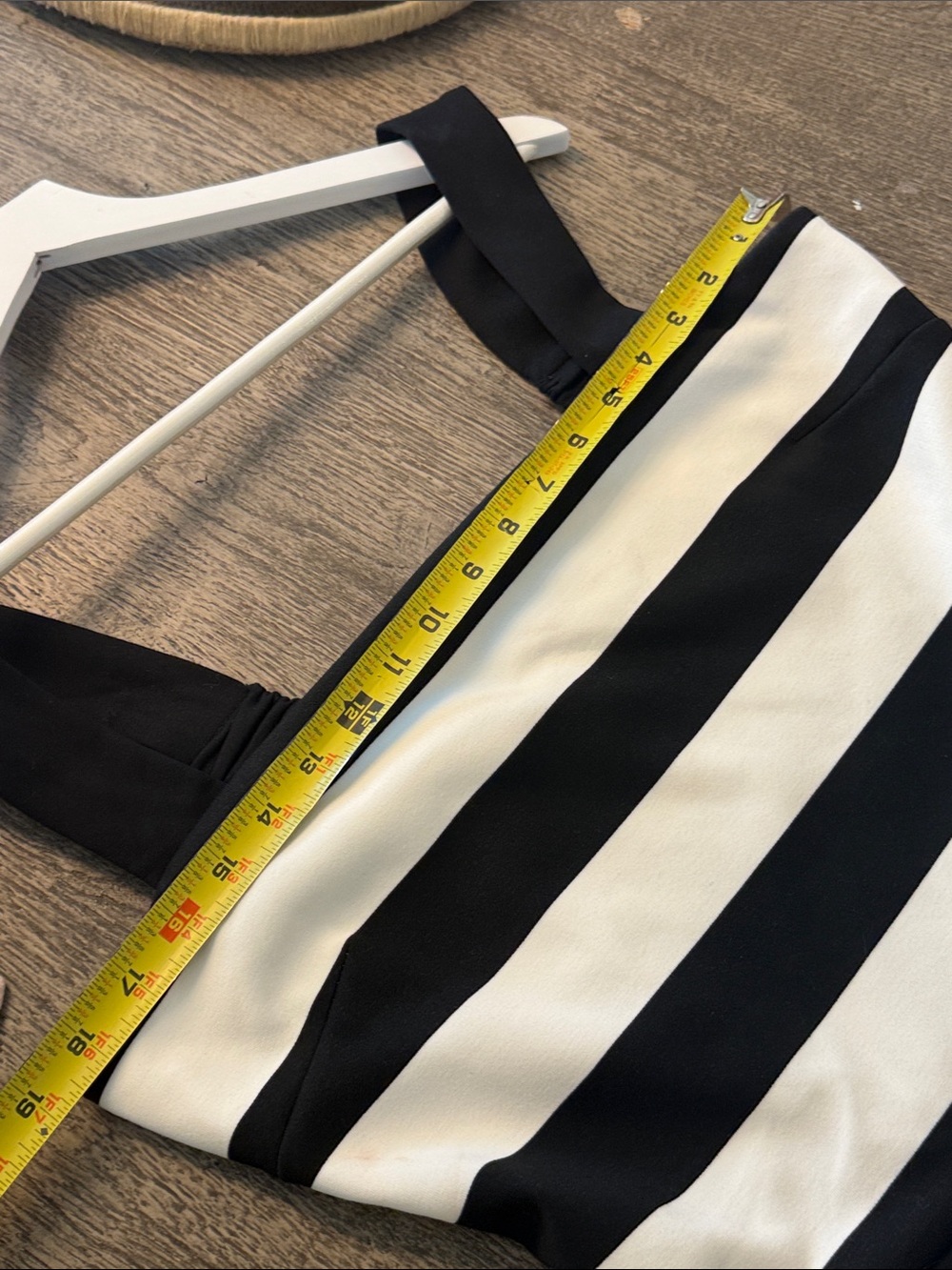 MONTE CARLO
Black & White Striped Square-Neck Drop-Waist Midi Dress Size 10 (42) - Picture 14 of 15